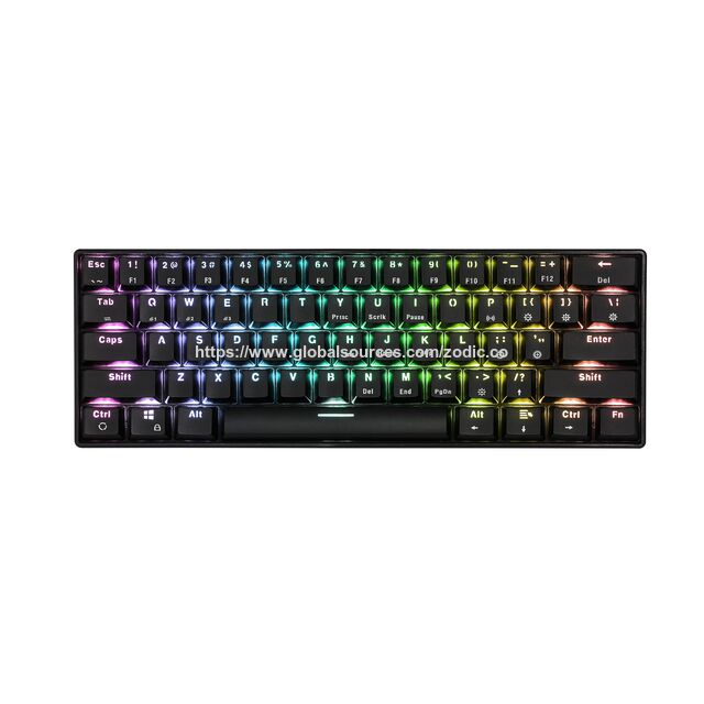 Clavier Mécanique 61 Touches avec Touches Anti-Ghosting Complètes, Clavier Bluetooth