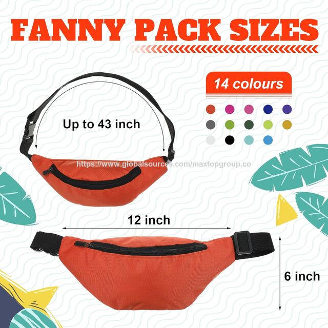 Hochwertige Oxford-Bauchtasche in 14 Neonfarben, weich, tragbar, verstellbar für Outdoor-Reisen, Sport, Karneval, tägliches Styling
