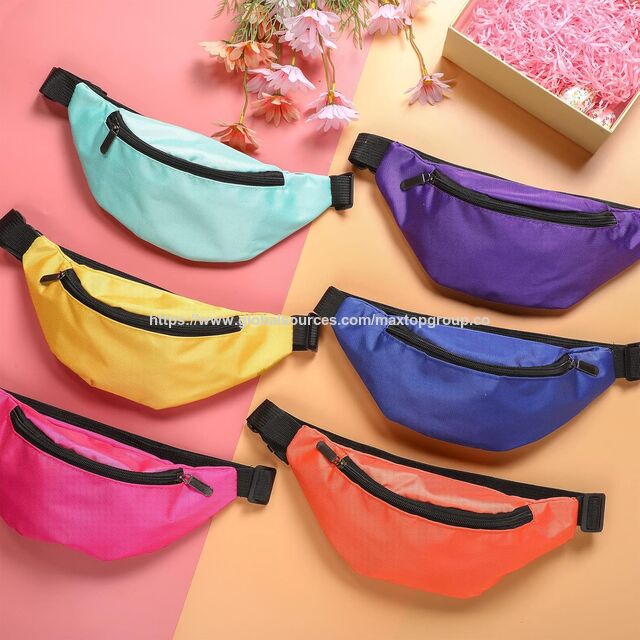 Hochwertige Oxford-Bauchtasche in 14 Neonfarben, weich, tragbar, verstellbar für Outdoor-Reisen, Sport, Karneval, tägliches Styling