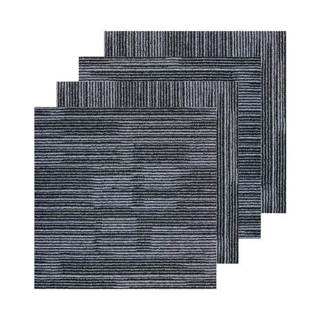 Moquette de Luxe pour Hôtel, Dalles de Moquette Commerciales en Nylon Jacquard PP pour Bureau, Moquette Carrée PVC de 50x50