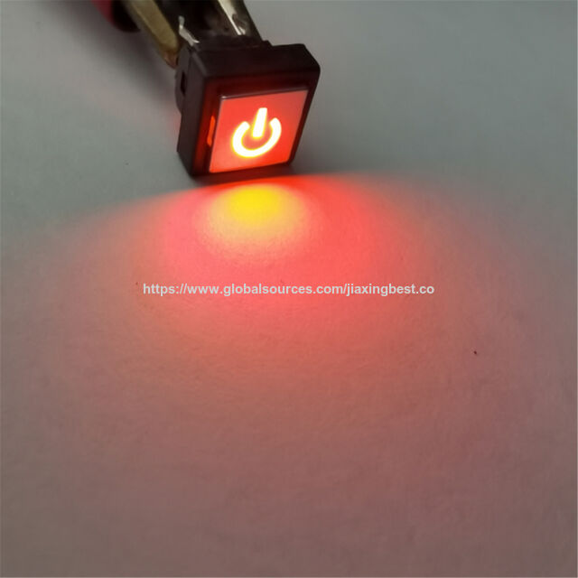 Interruptor de botón de autobloqueo cuadrado para arranque