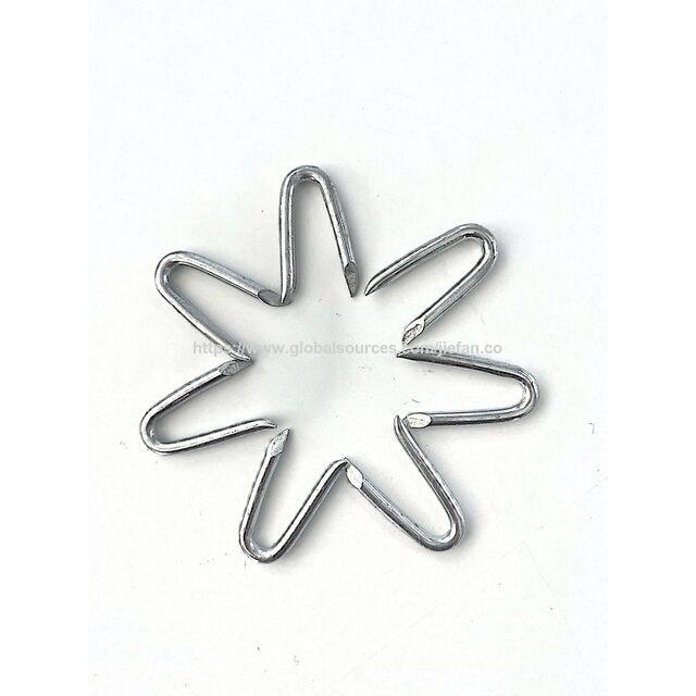 Suministro de fábrica Clavos aislantes tipo U / Grapas para cercas / Clavos en forma de U para árboles
