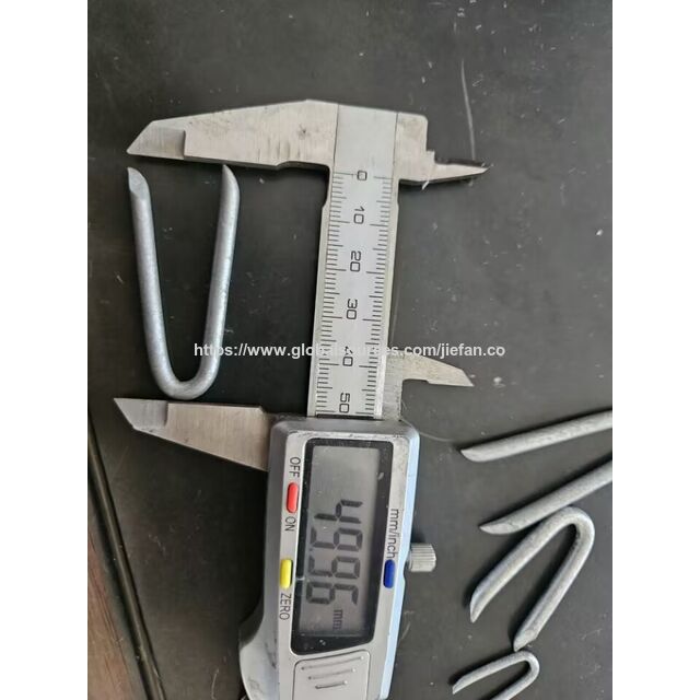 Suministro de fábrica Clavos aislantes tipo U / Grapas para cercas / Clavos en forma de U para árboles