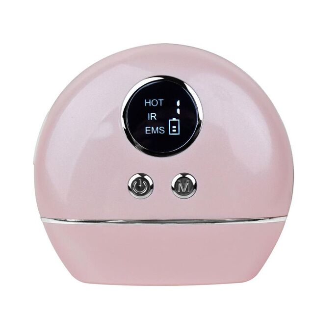 Instrumento de beleza eletrônico EMS de microcorrente com vibração e aquecimento de luz colorida para pescoço, massageador elétrico doméstico tipo Amazon para a América Latina