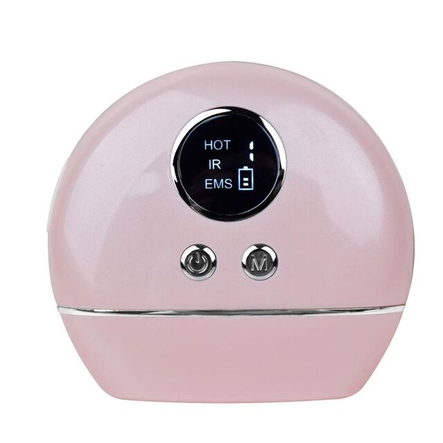 Instrumento de beleza eletrônico EMS de microcorrente com vibração e aquecimento de luz colorida para pescoço, massageador elétrico doméstico tipo Amazon para a América Latina