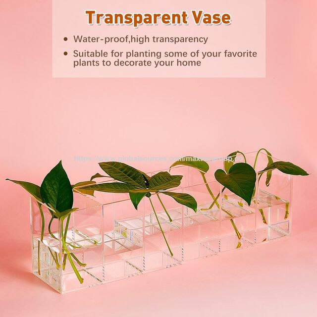 Organizador de Mesa Acrílico Transparente com 6 Compartimentos de Grande Capacidade para Canetas - Multifuncional para Casa, Escritório, Cômoda - Presente Prático