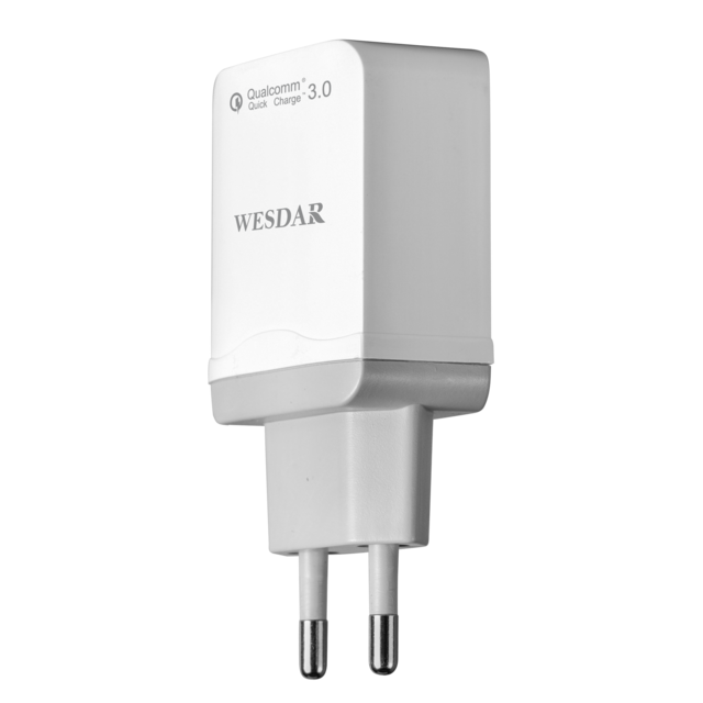 شاحن ABS ويسدار شحن سريع للاستخدام المنزلي للهواتف المحمولة وأجهزة USB الأخرى