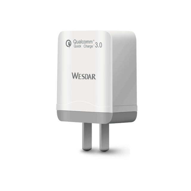 شاحن ABS ويسدار شحن سريع للاستخدام المنزلي للهواتف المحمولة وأجهزة USB الأخرى