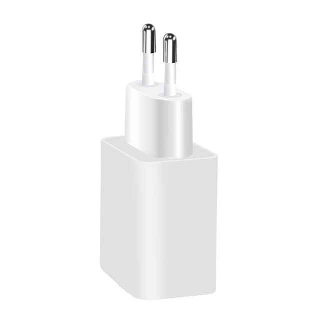 Pengisi Daya Cepat PD 18W Colokan EU, Output Tipe-C Tunggal, 110-220V, Pengisi Daya untuk Ponsel iPad