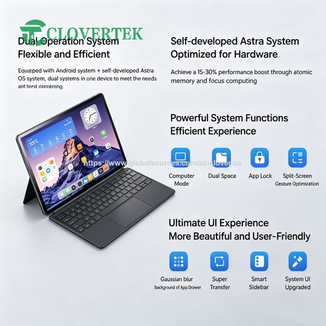 Tableta de 14 pulgadas con Astra OS 2.0, Atomic Memory y Focus Computing para un funcionamiento rápido