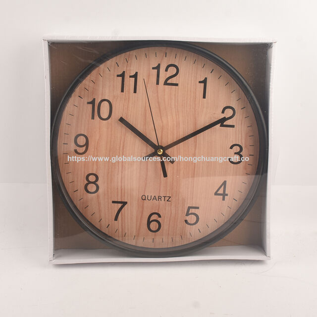 Horloge Murale Numérique Moderne et Simple, Affichage 12 Heures, Mouvement à Balayage pour Salon et Décoration d'Intérieur