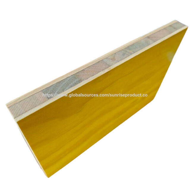 Compensado Amarelo para Formas de 21/27mm e 3 Camadas, Painel Fenólico WBP para Cofragem