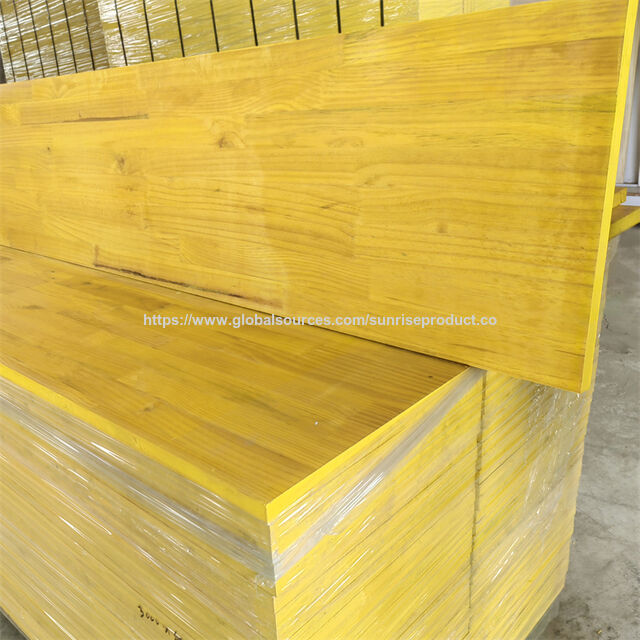 Compensado Amarelo para Formas de 21/27mm e 3 Camadas, Painel Fenólico WBP para Cofragem