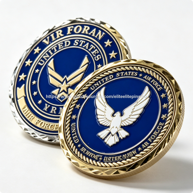 Moneda de desafío personalizada de esmalte blando, moneda de recuerdo de aleación de zinc con águila alada 3D para graduación, Día del Padre y regalos de Año Nuevo