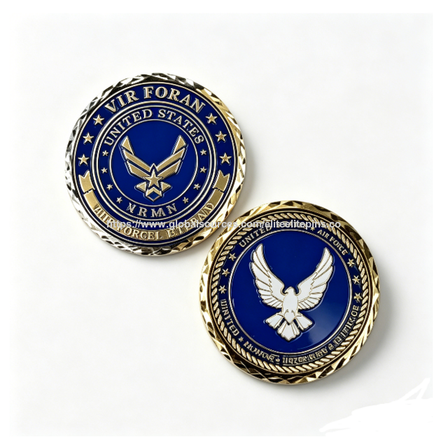 Moneda de desafío personalizada de esmalte blando, moneda de recuerdo de aleación de zinc con águila alada 3D para graduación, Día del Padre y regalos de Año Nuevo