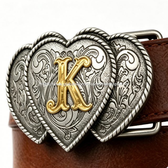 Hebilla de Cinturón Western de Aleación de Zinc Personalizada, Diseño Floral Grabado en Plata Antigua para Hombres y Mujeres, Ideal para Graduación