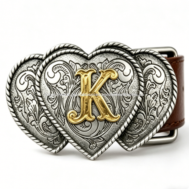 Hebilla de Cinturón Western de Aleación de Zinc Personalizada, Diseño Floral Grabado en Plata Antigua para Hombres y Mujeres, Ideal para Graduación