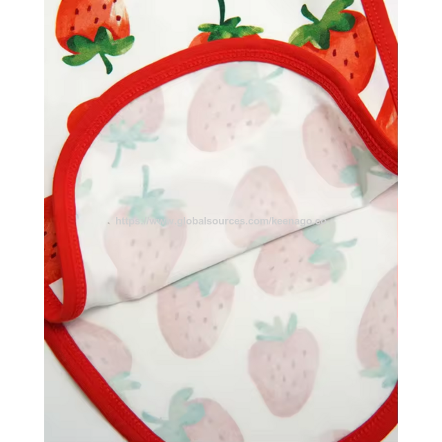 Custom 95% Bamboo 5% Spandex High Quality Eco-friendly Strawberry Printed Bamboo Baby Swaddle Sleeping Bag