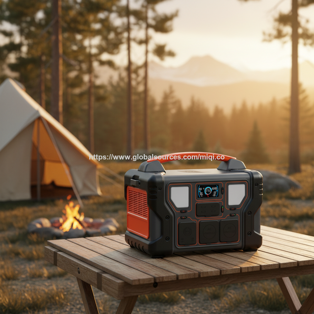 Alimentation de stockage d'énergie OEM 1,2 kW UPS LiFePO4 portable 1000W 1200W générateur solaire onduleur station d'alimentation pour camping