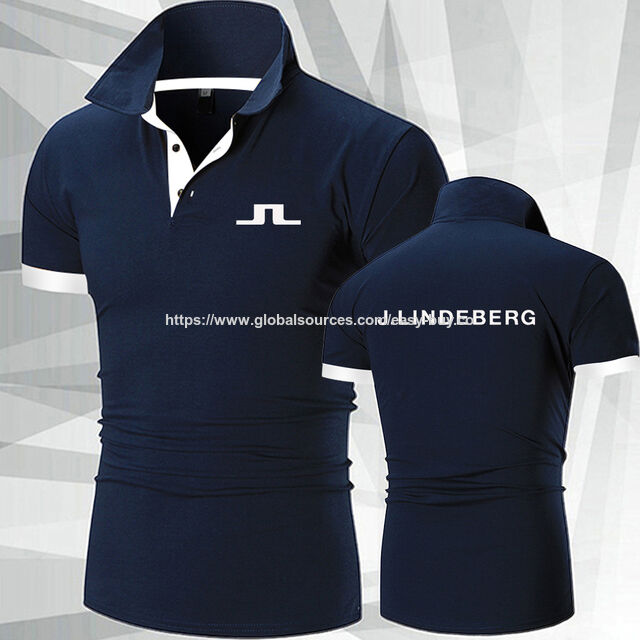 Golfbekleidung aus Polyesterfaser (Polyester), dünn, kurzärmelig, lässiger Stil