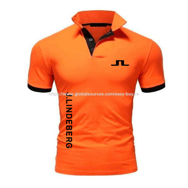 Golfbekleidung aus Polyesterfaser (Polyester), dünn, kurzärmelig, lässiger Stil