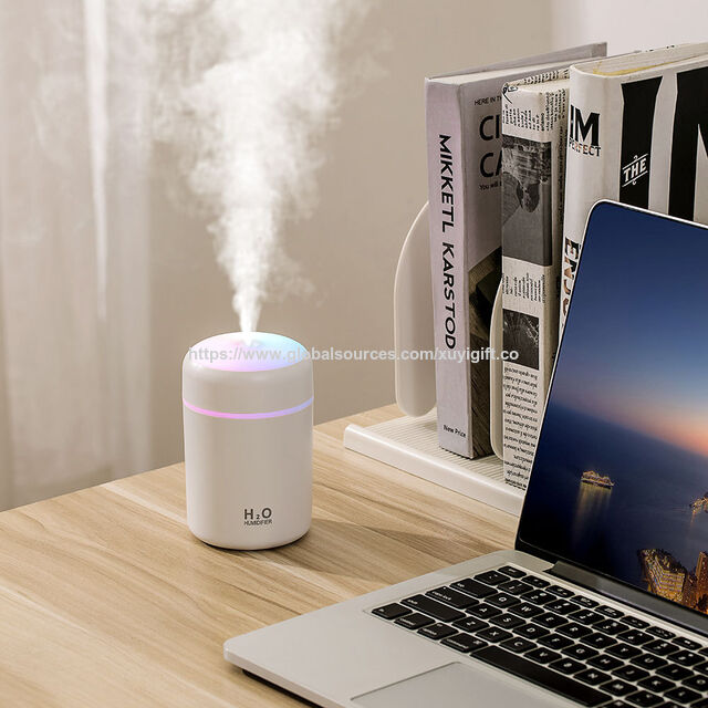 Humidificador Multifuncional USB, Mini Humidificador Portátil de Escritorio para Uso en Interiores, Hogar y Coche