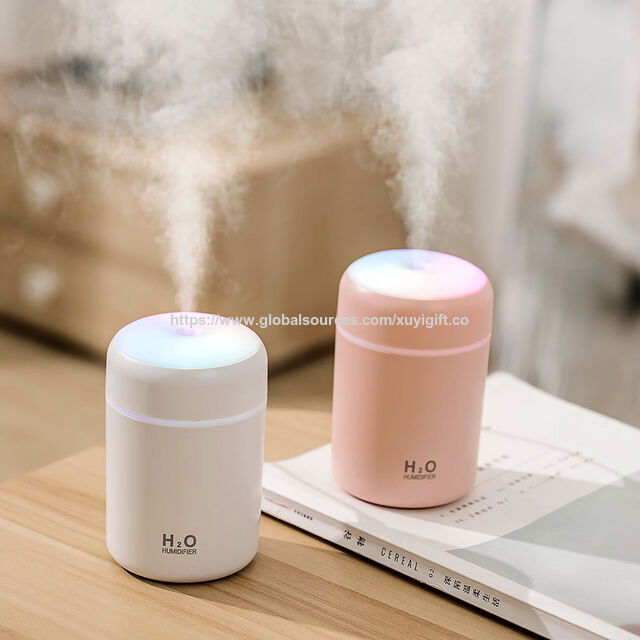 Humidificador Multifuncional USB, Mini Humidificador Portátil de Escritorio para Uso en Interiores, Hogar y Coche