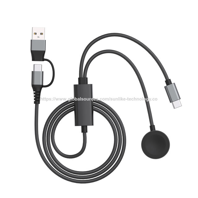 ODM OEM All-in-One-Ladekabel, 2,5W für Apple Watch, 95W für USB-C-Geräte, schnelle Schnittstellenkonvertierung