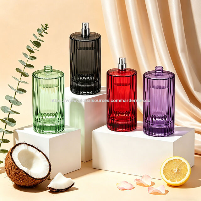 Harderson Großhandel Hersteller OEM/ODM Sprühflasche aus Glas 100ml Parfümflasche Duftflasche Verpackungsmaterialien