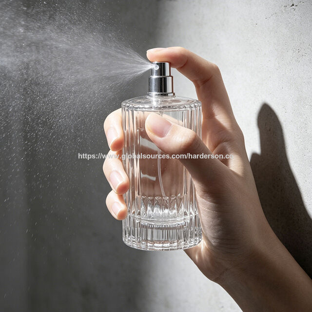 Harderson Großhandel Hersteller OEM/ODM Sprühflasche aus Glas 100ml Parfümflasche Duftflasche Verpackungsmaterialien