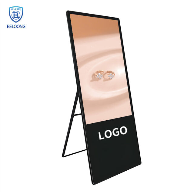 32 43 55 Zoll Stand-LCD-Display, tragbare digitale Werbedisplays für den Innenbereich, LCD-Poster
