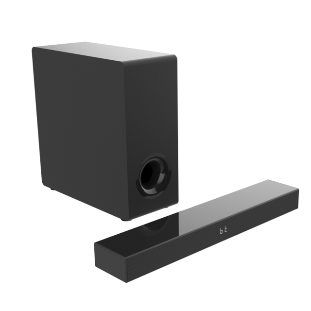 Meilleure Vente Nouveau Design Barre de Son Mince 80W avec Subwoofer Filaire pour Usage Domestique
