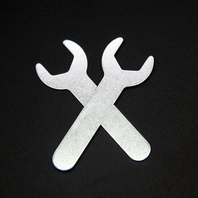 Llave de fontanero, llave de boca, horquilla cromada con espejo, horquilla multiespecificación, herramienta de reparación
