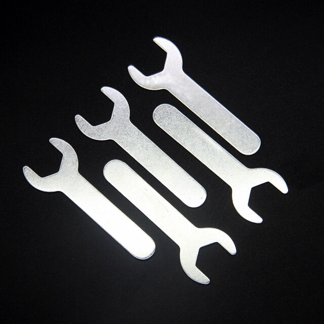 Llave de fontanero, llave de boca, horquilla cromada con espejo, horquilla multiespecificación, herramienta de reparación