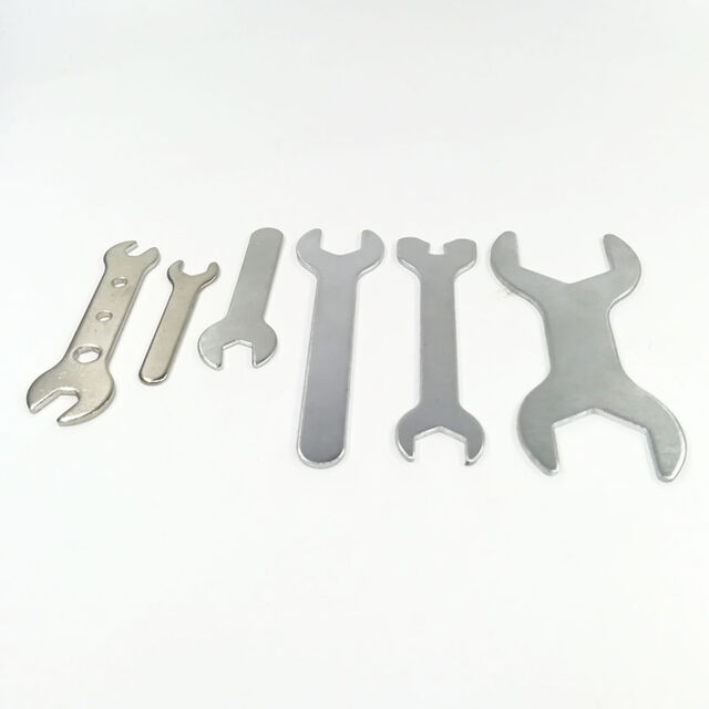 Llave de fontanero, llave de boca, horquilla cromada con espejo, horquilla multiespecificación, herramienta de reparación