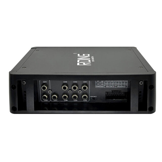 Amplificateur DSP Voiture 4 Canaux Professionnel avec Égaliseur 31 Bandes, Contrôle par Application Bluetooth et Entrées USB/Optique/Coaxiale (12V)