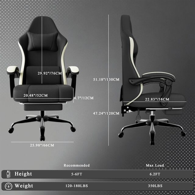 Fabrikdirekt atmungsaktiver Stoff Gaming Stuhl für Gamer Ergonomischer Computerstuhl mit Fußstütze