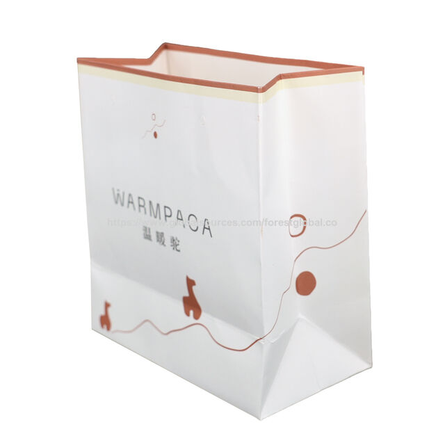 Bolsas de Papel Reciclable para Alimentos con Asa y Impresión Personalizada a Cuatro Colores