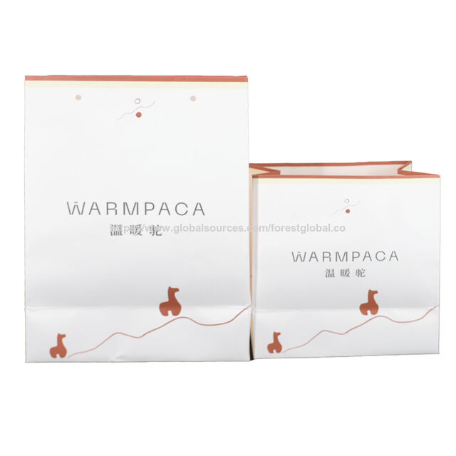 Bolsas de Papel Reciclable para Alimentos con Asa y Impresión Personalizada a Cuatro Colores