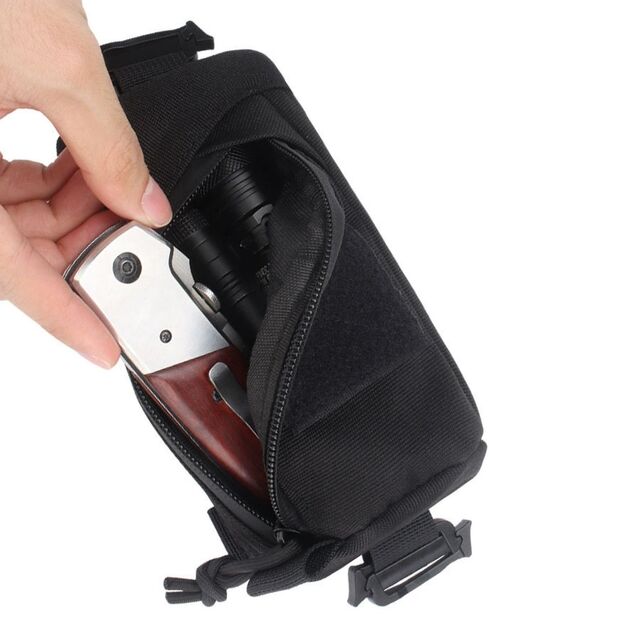 Taktische EDC Zubehörtasche, tragbare Outdoor-Handytasche für Bergsteigen und Wandern