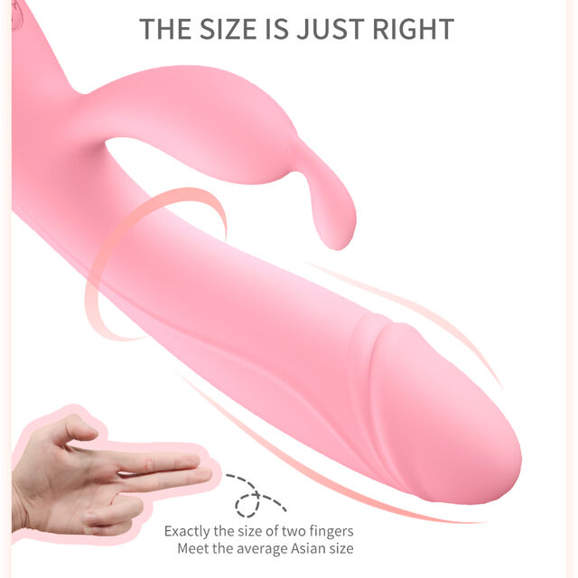 Vibrateur Dildo Masseur Sexuel en Silicone, Chauffage Réglable à 10 Fréquences, Différents Angles pour Clitoris et Point G, Vibrateur de Voyage