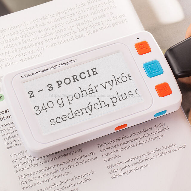 Ayuda visual electrónica portátil de mano, alta definición, baja visión