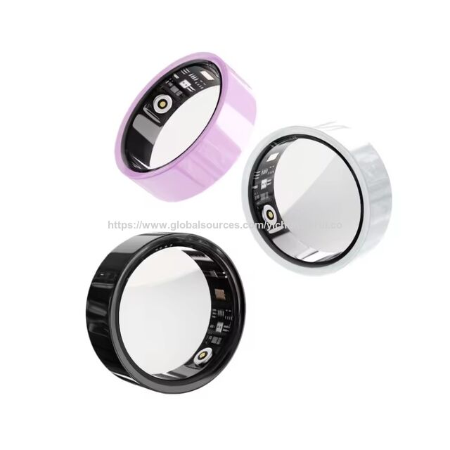 Bague Intelligente Céramique Paiement NFC, Fabricants OEM ODM 2025, Tracker Santé ECG Fitness avec Moniteur App pour Femmes Hommes Tailles 6-14