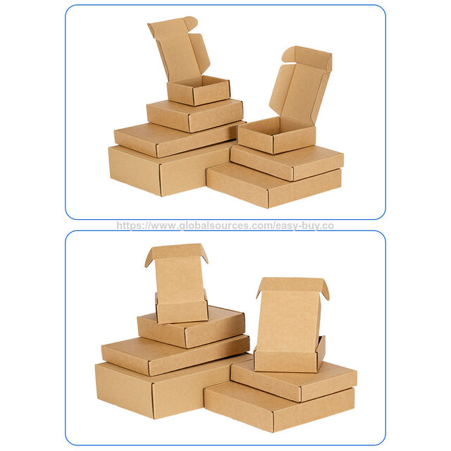Caixas de embalagem de vestuário Caixas de avião extrarresistentes, caixas de papel personalizadas, kraft de três camadas, caixas de embalagem de roupas, caixas quadradas