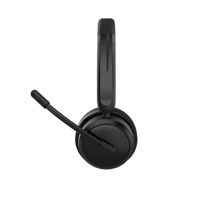 Casques sans fil pour bureau avec microphone antibruit, conception supra-auriculaire étanche IPX-3 pour centres d'appels