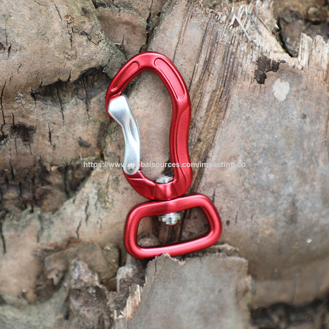 Mehrzweck-Drehkarabiner, kleiner D-Ring Aluminium-Karabinerclip für Hundeleinen, Schlüsselanhänger, Rucksäcke und Campingausrüstung, Großhandel