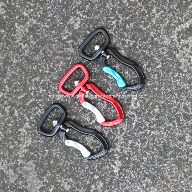 Mehrzweck-Drehkarabiner, kleiner D-Ring Aluminium-Karabinerclip für Hundeleinen, Schlüsselanhänger, Rucksäcke und Campingausrüstung, Großhandel