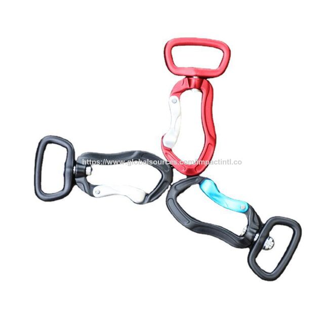 Mehrzweck-Drehkarabiner, kleiner D-Ring Aluminium-Karabinerclip für Hundeleinen, Schlüsselanhänger, Rucksäcke und Campingausrüstung, Großhandel