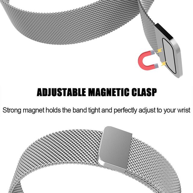 Luxus Milanese Loop Uhrenarmband Edelstahl 20mm Magnetverschluss ROHS-zertifiziert Klassisch Langlebig