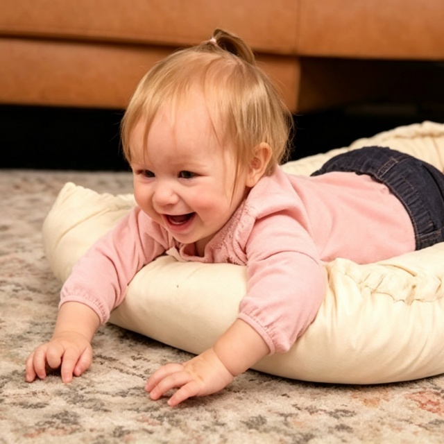 Umweltfreundliche, weiche Baby-Liege mit Reisetasche für 0-12 Monate, Baby-Nestchen-Kissen